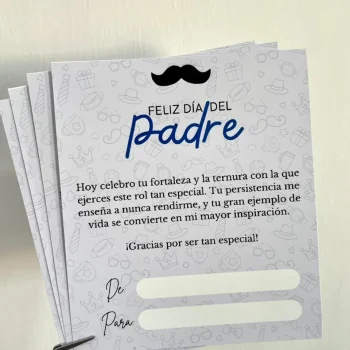 Kit x12 Tarjetas para Papá